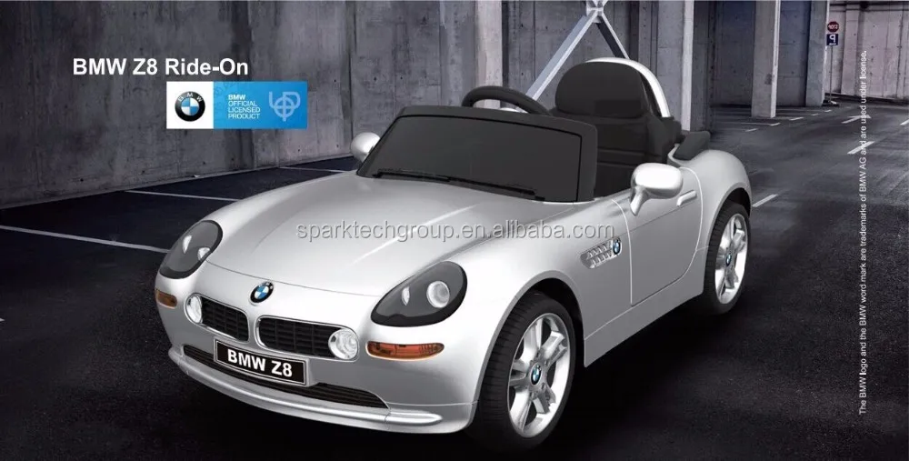 white bmw electric toy car
