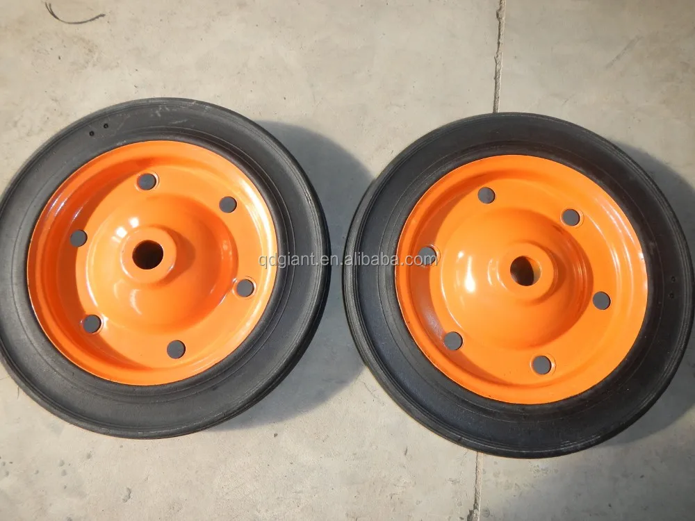 Solid Rubber Wheel with Metal Rim