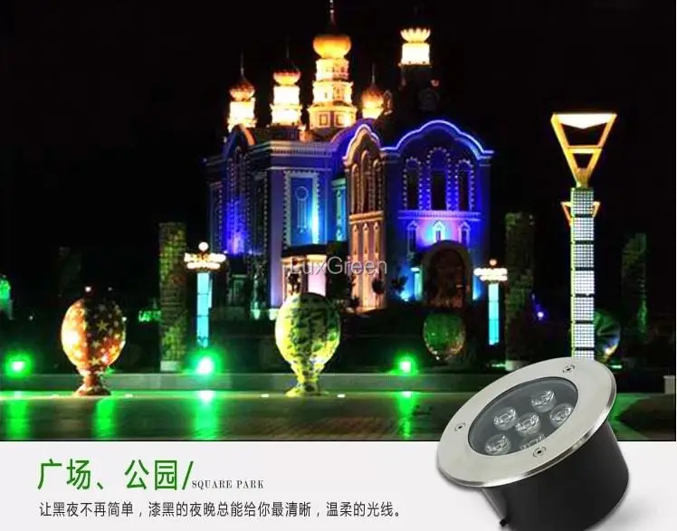IP68 9W 3in1 RGB 3x3w 316 stainless steel underwater light connect DMX and sunlite control by pc 3years warranty