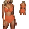 Amazon Top Selling Hgh Waist Bikini Women Padded Bikinis In Bulk Swimwear Women Sexy Bikini