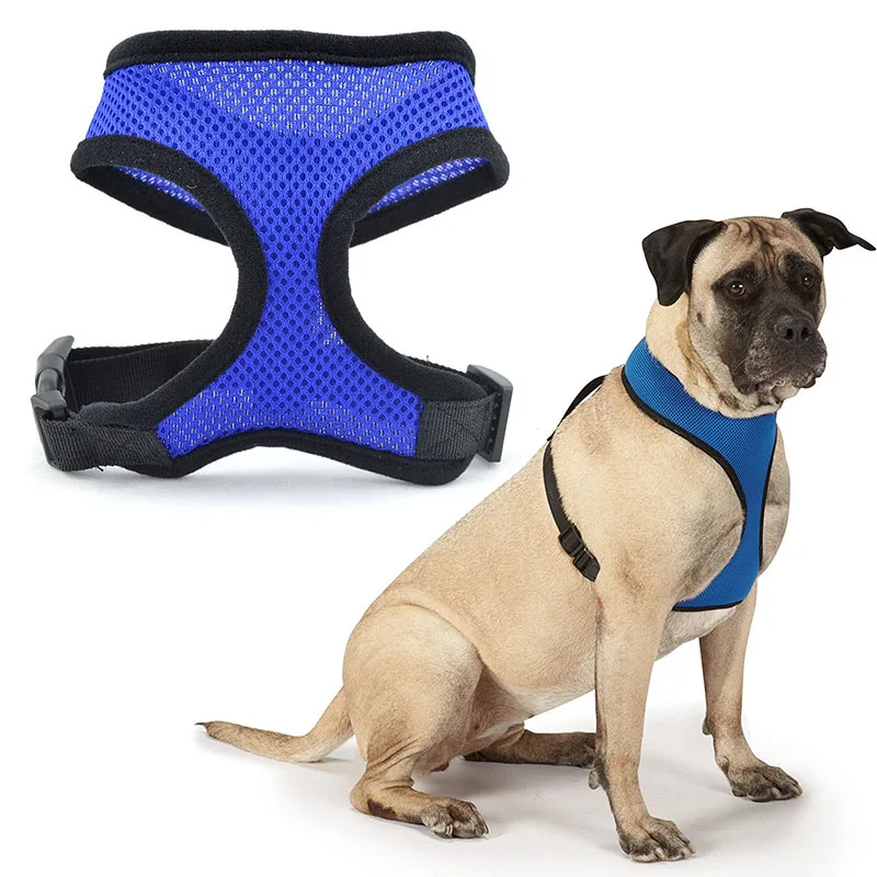 New Soft Comfortable Breathable Fabric Mesh Dog Harness Buy Dog