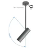 3 different installation methods Modern LED Pendant Lamp with white black round Shade LED chandelier Lighting