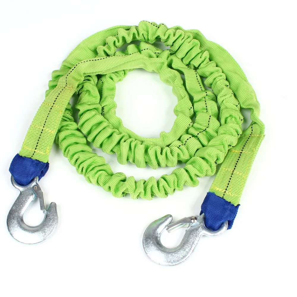 Car Truck Emergency Green Elastic Nylon Tow Rope Strap Buy Elastic Tow Rope,Tow Strap Green