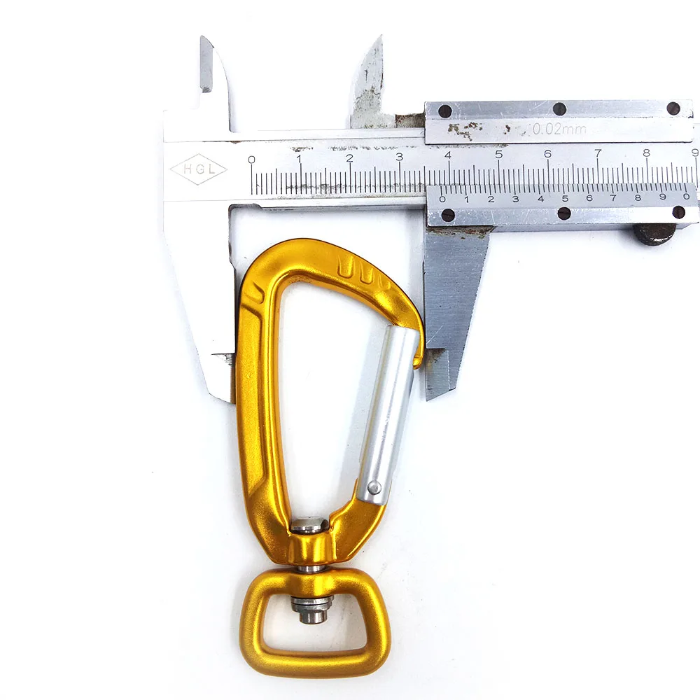 7075 Outdoor Aluminum Carabiner 1 Inch Snap Hook Swivel Carabiner Custom Logo Hook Straps