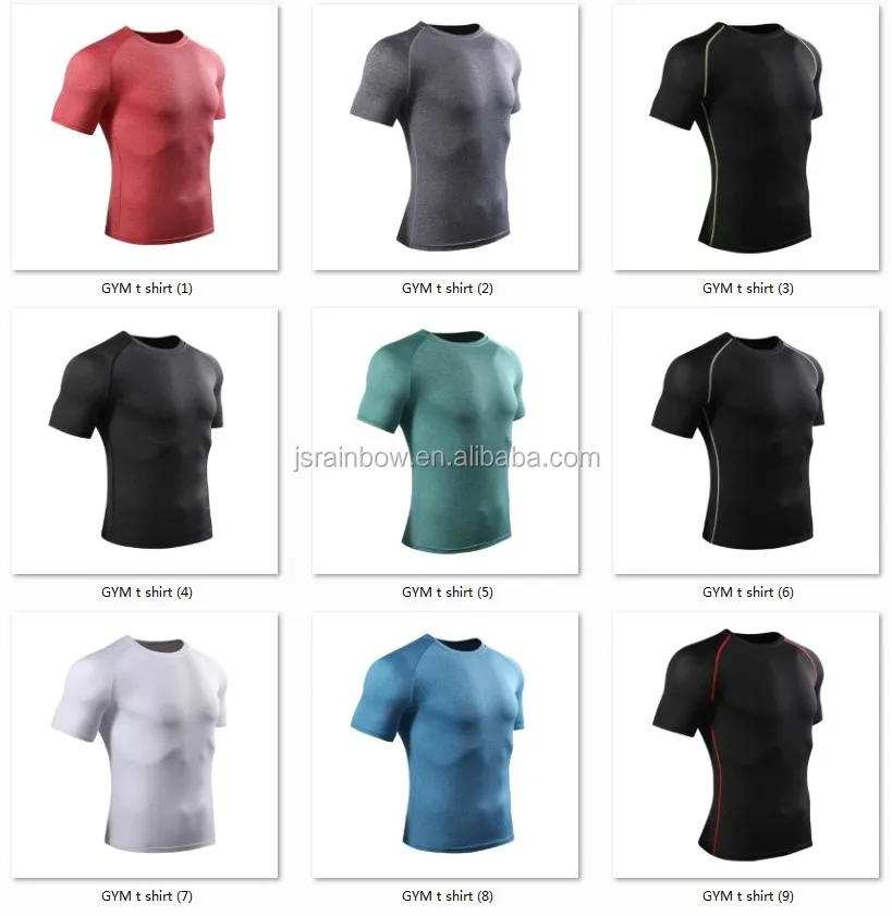 2018 Men Athletic T Shirt Sports Tshirt Men Gym T Shirt Dri Fit T