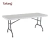 Popular plastic folding rectangle bench 8-foot folding table for outdoor dining using