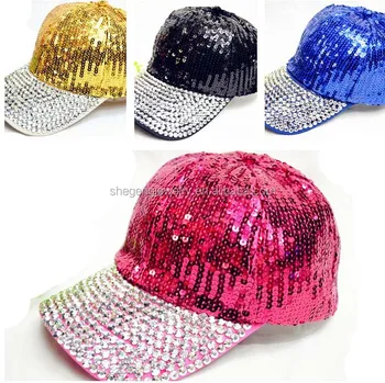 glitter sequin baseball caps