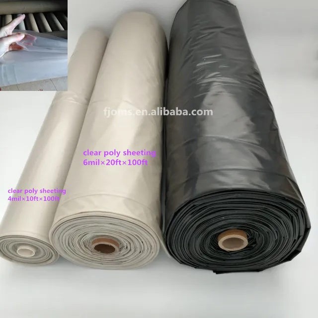 Heavyduty Plastic Sheeting 6 Mil Waterproof Plastic Polyethylene
