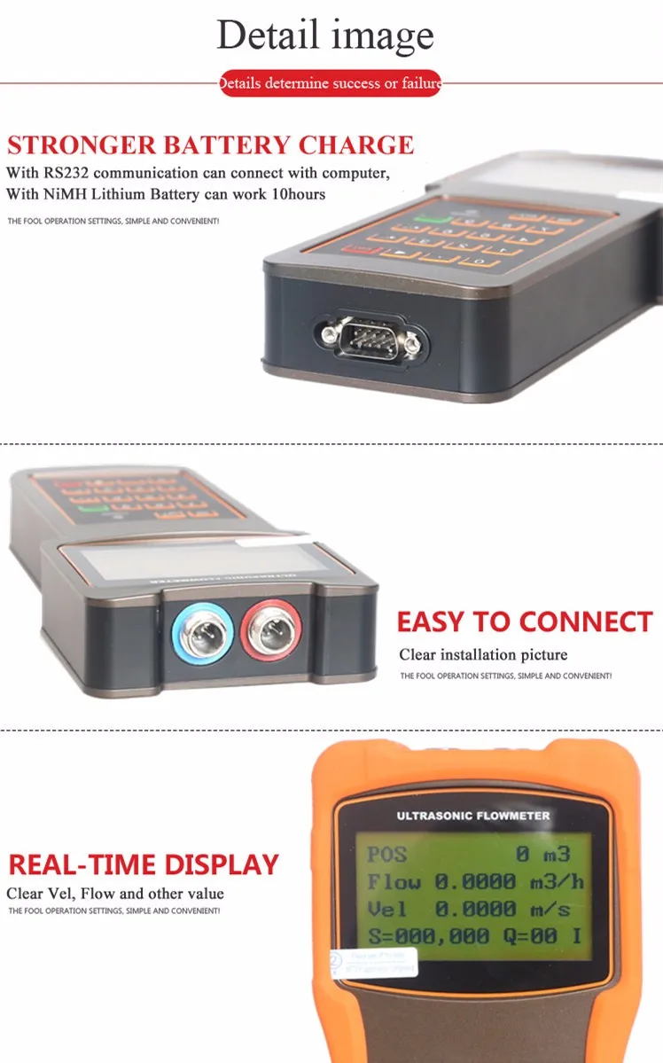 handheld ultrasonic flowmeter