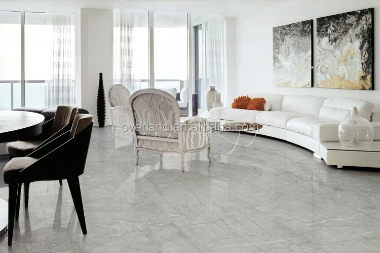 Living room glazed polished floor tiles and wall tiles