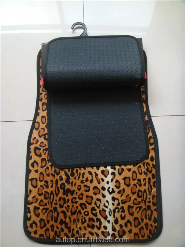 Autop Custom Fit Wholesale Pvc Tiger Leopard Print Car Floor Mat