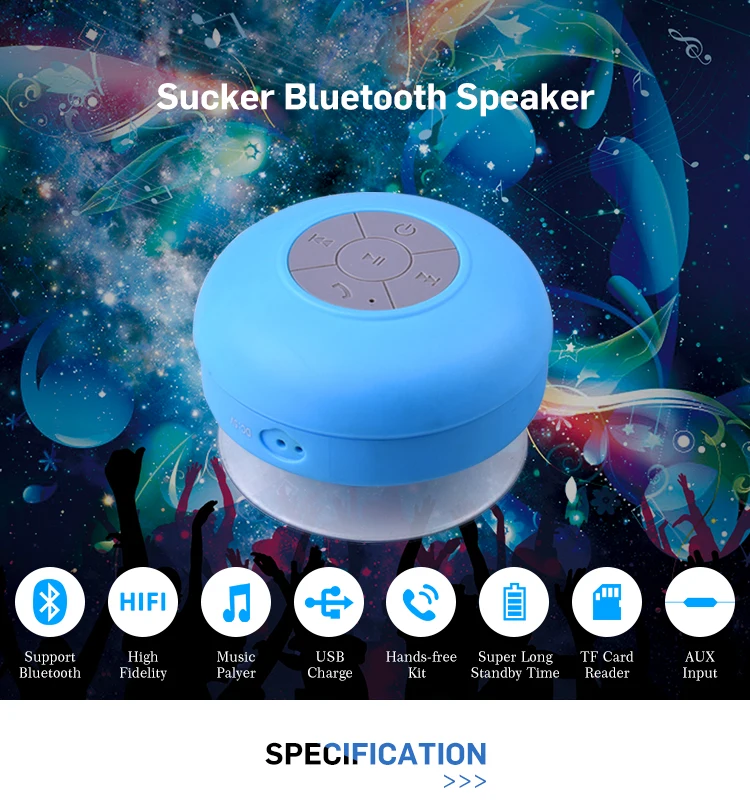 Outdoor Portable Mini Waterpoof Bluetooth Car Kit Hands Free Speaker - ANKUX.COM