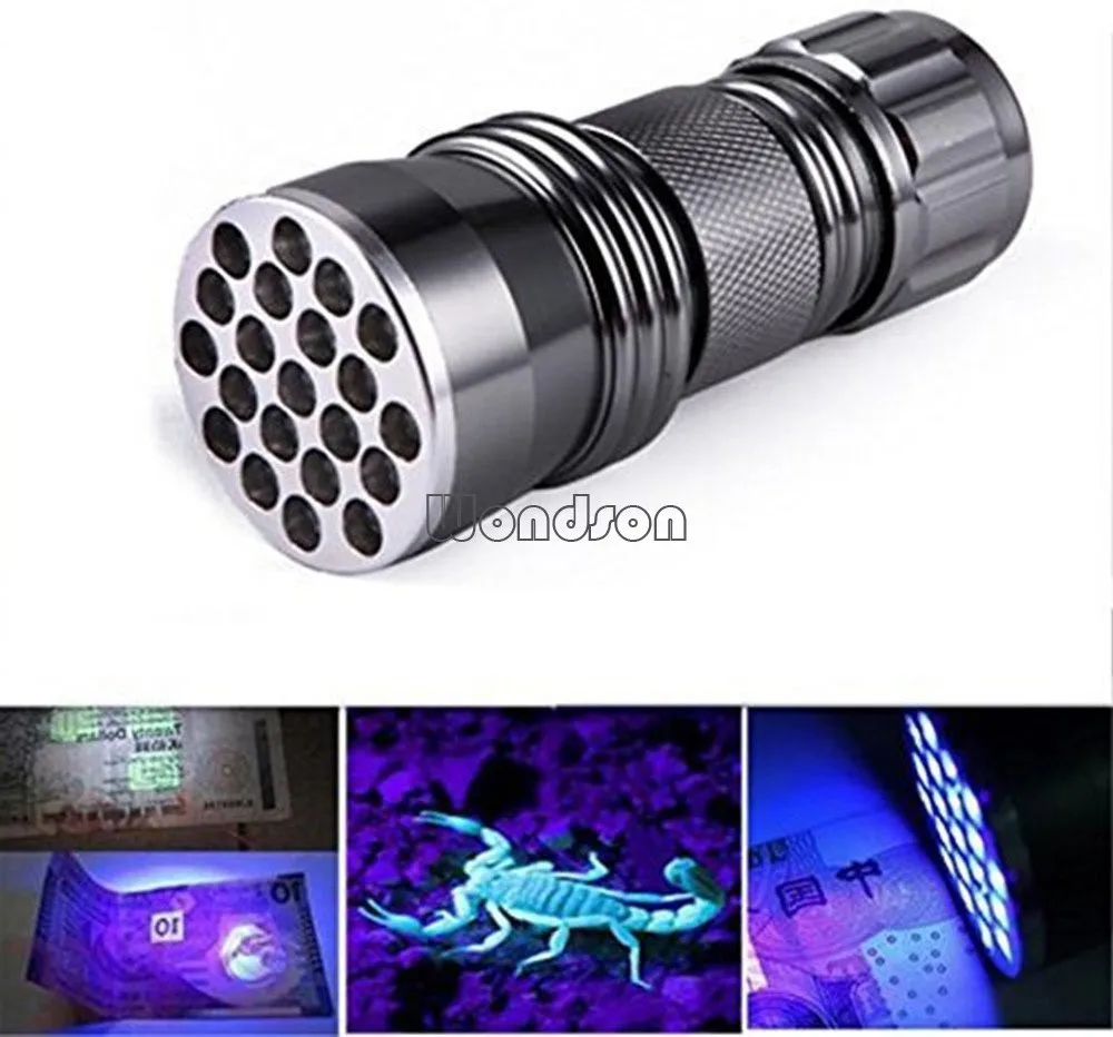 395nm Ultra Violet Csi Inspection 21 Led Uv Black Light Flashlight