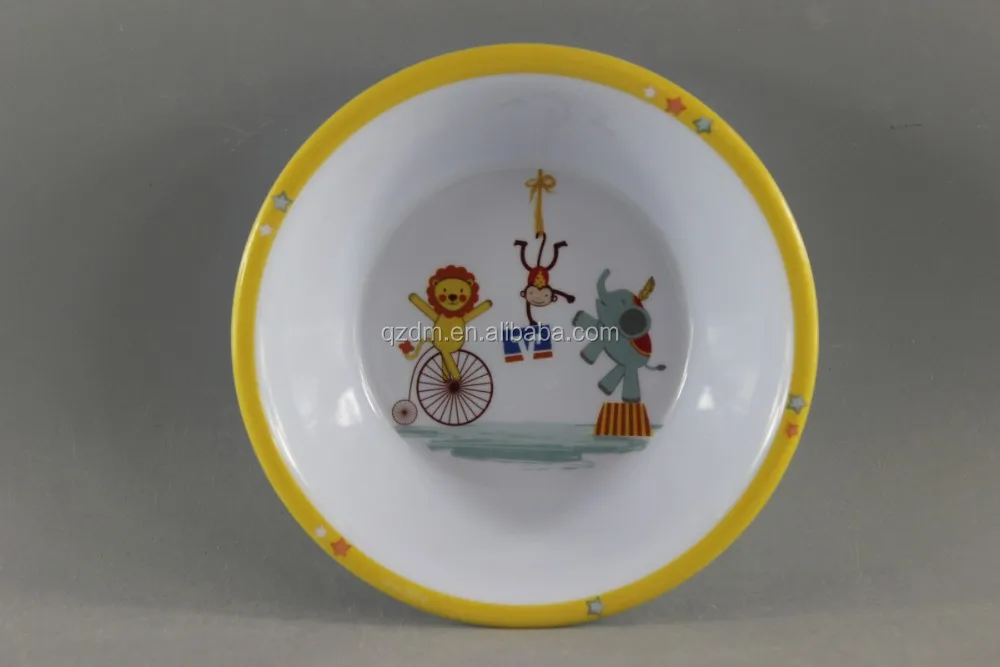 Funny Print Melamine Kids Cereal Bowl