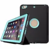 Auto Sleep Wake Leather Three Layer Dropproof Case for New iPad 2017 9. 7 Inch