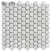 Custom carrara white mosaic tile lowes hexagon, mosaic yellow hexagon tile