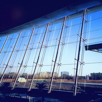 Fertig Doppelverglasung Glas Fassade Spinne System Vorhangefassade