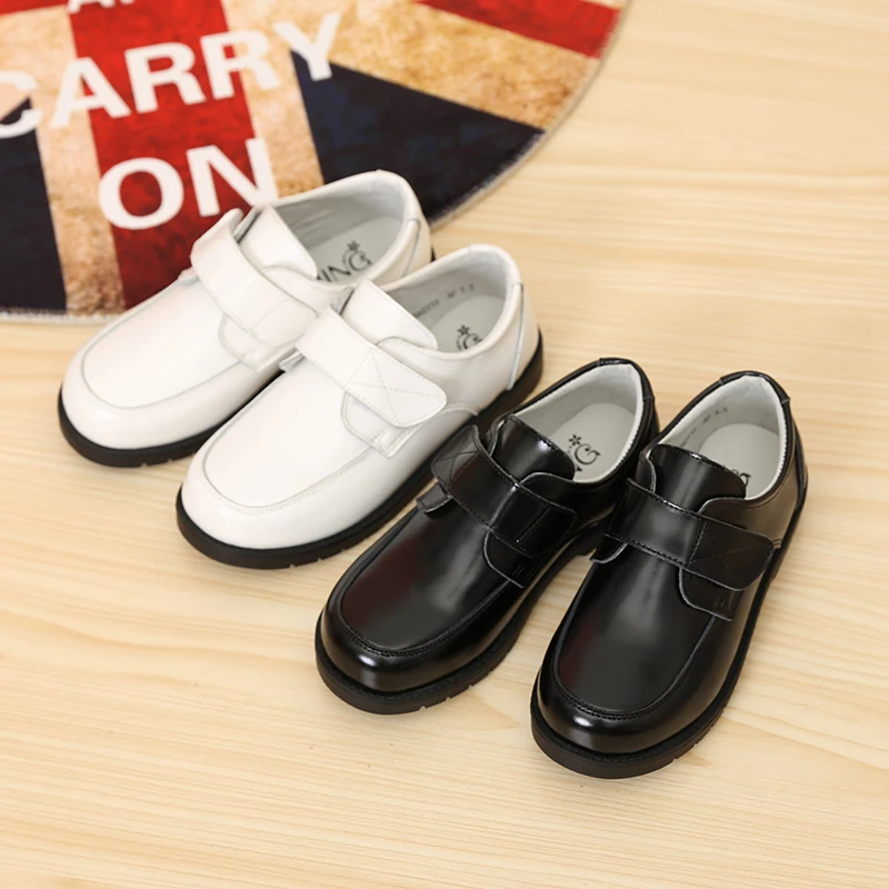 Wholesale Children Black Dress Shoes Kids Boys Leather School Shoes