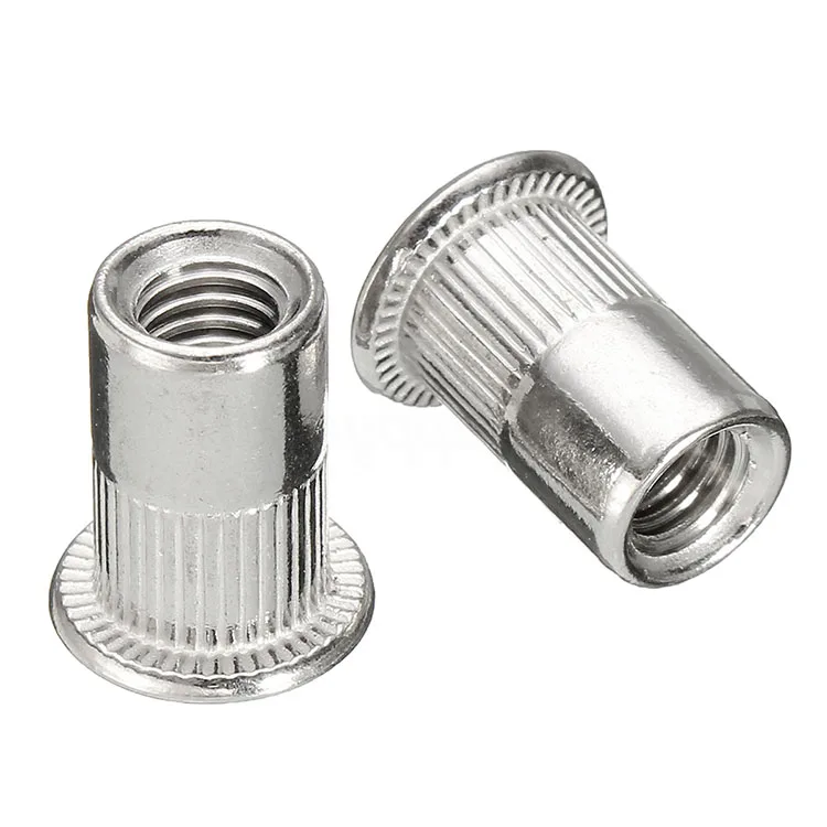 Free Sample Customized M4 M5 M6 Stainless Steel Metal Knurled Rivet Nut