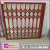 Lingyin customize golden oak aluminum security grille windows burglar proof window