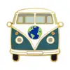 Vintage World Hippie Bus Retro Van Travel Lover Enamel Lapel Pin