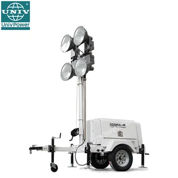High Mast Portable Light Tower Trailer Generator With Hydraulic From Univ Odm Factory Lighting High Mast Portable Light Tower Trailer Generator With Hydraulic From Univ Odm Factory Lighting