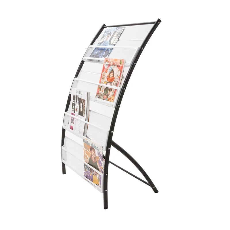 Metal Portable Book Display Stands Magazine Rack With Wheels Buy