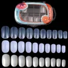 100pcs/box French Shape Nail Art Tip Round Short Painting Artificial Fingernails