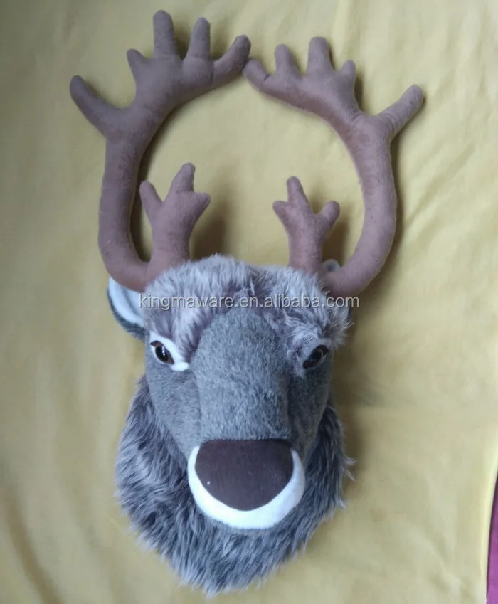 stuffed reindeer head