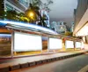 bus station with scrolling light box advertisement board design led light box
