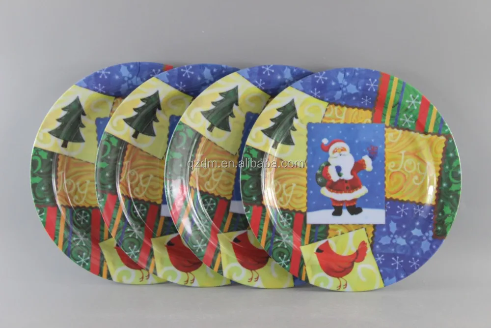 Christmas Theme Melamine Party Dinnerware ,Plastic Home Ware