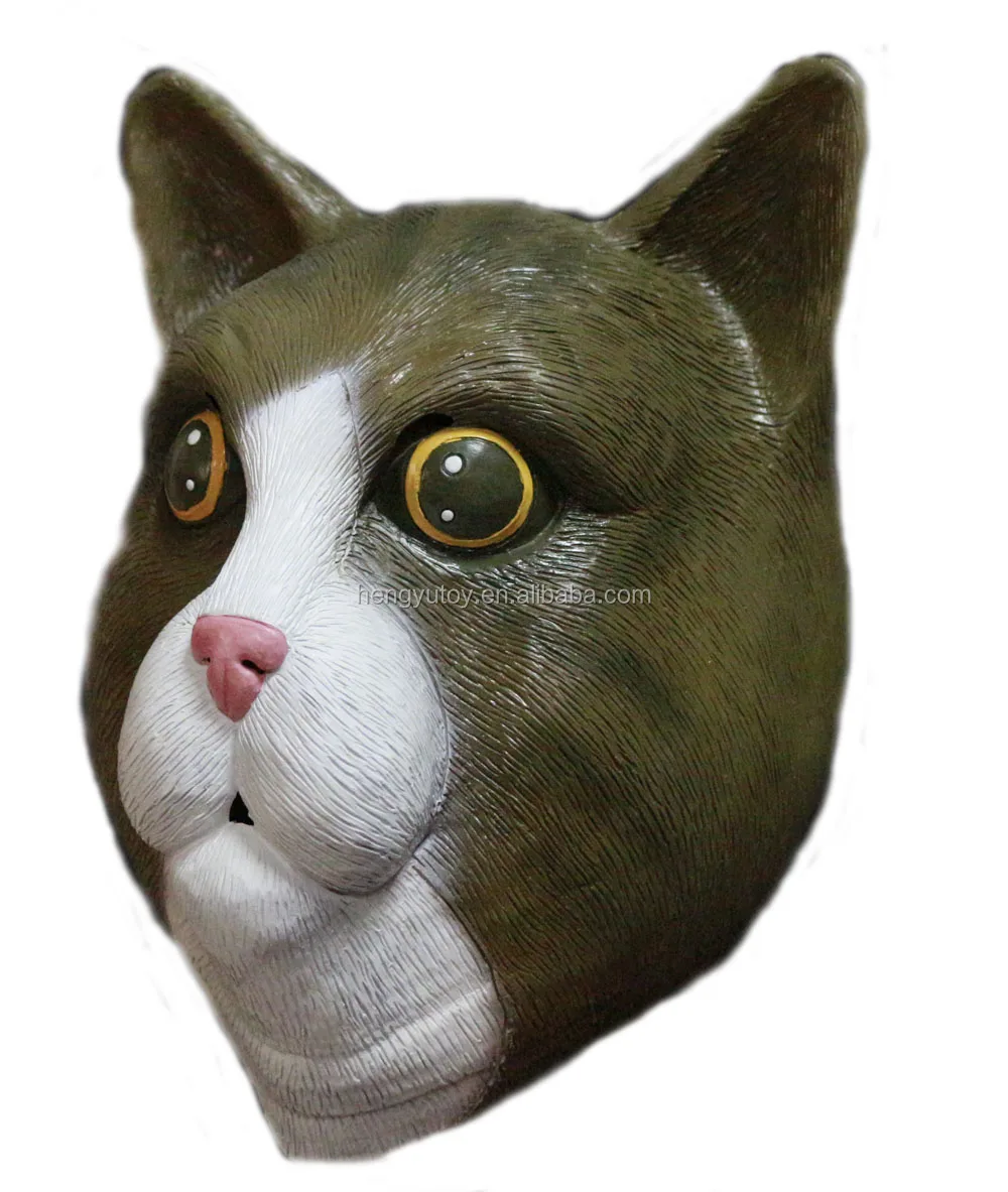 ハロウィーンコスチュームパーティーマスクリアルなアニマルマスクプルータスキャッツマスク Buy ハロウィン衣装 猫衣装 猫マスク Product On Alibaba Com