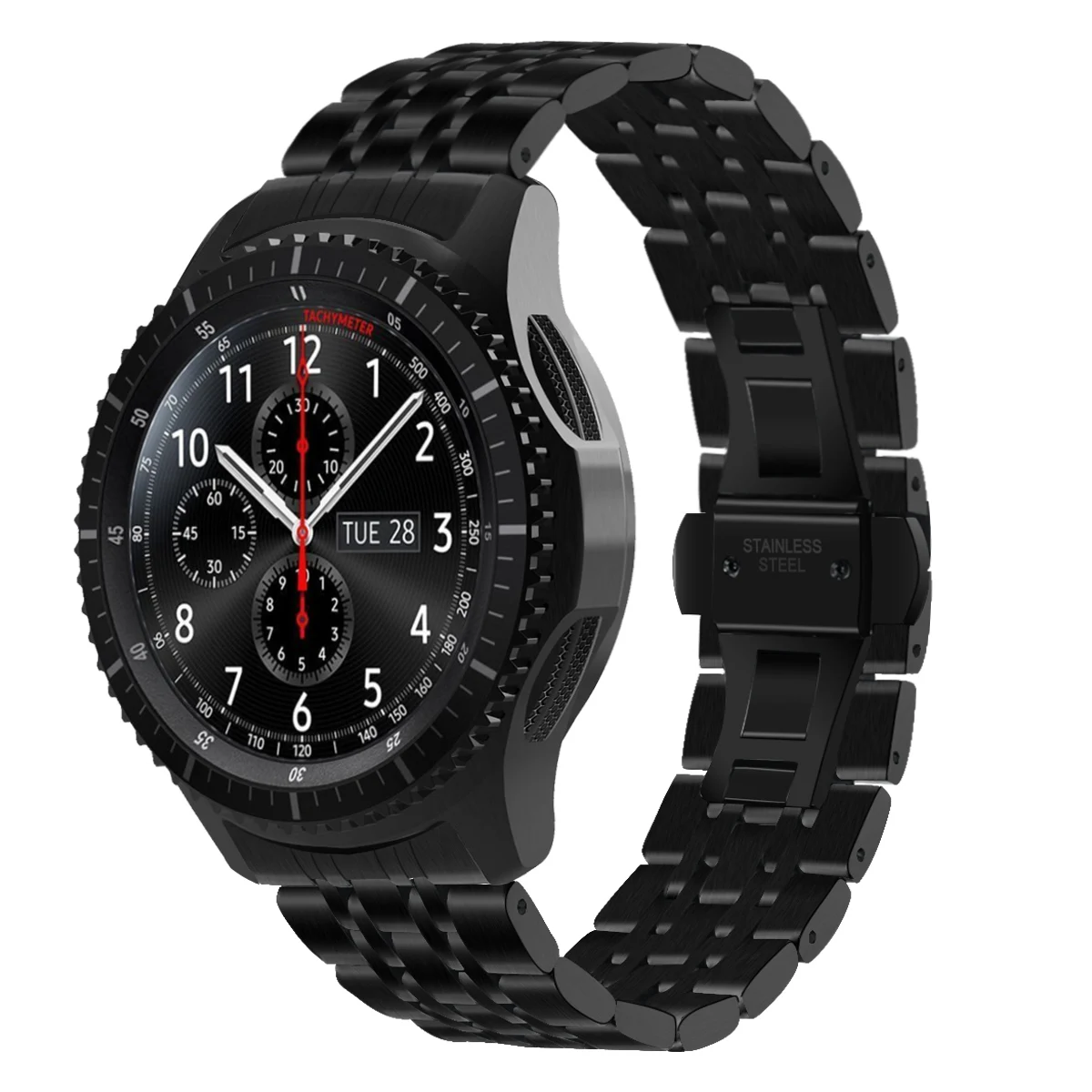 用于三星 gear s3 classic/frontier 22毫米快速释放真皮表带的奢华