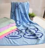 Popular Monkey Face Printed Blue Bath Towel