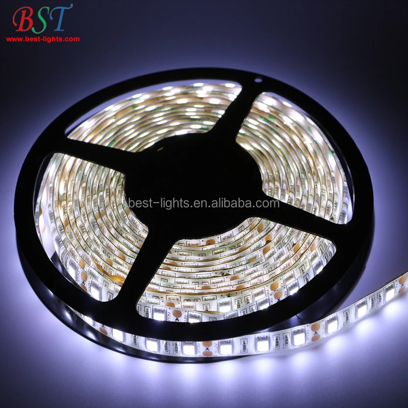5050 led strip lights 5M Roll LED Strip White 60LEDs/M 3 Chips double PCB LED Strip waterproof IP65 with adhesive tape
