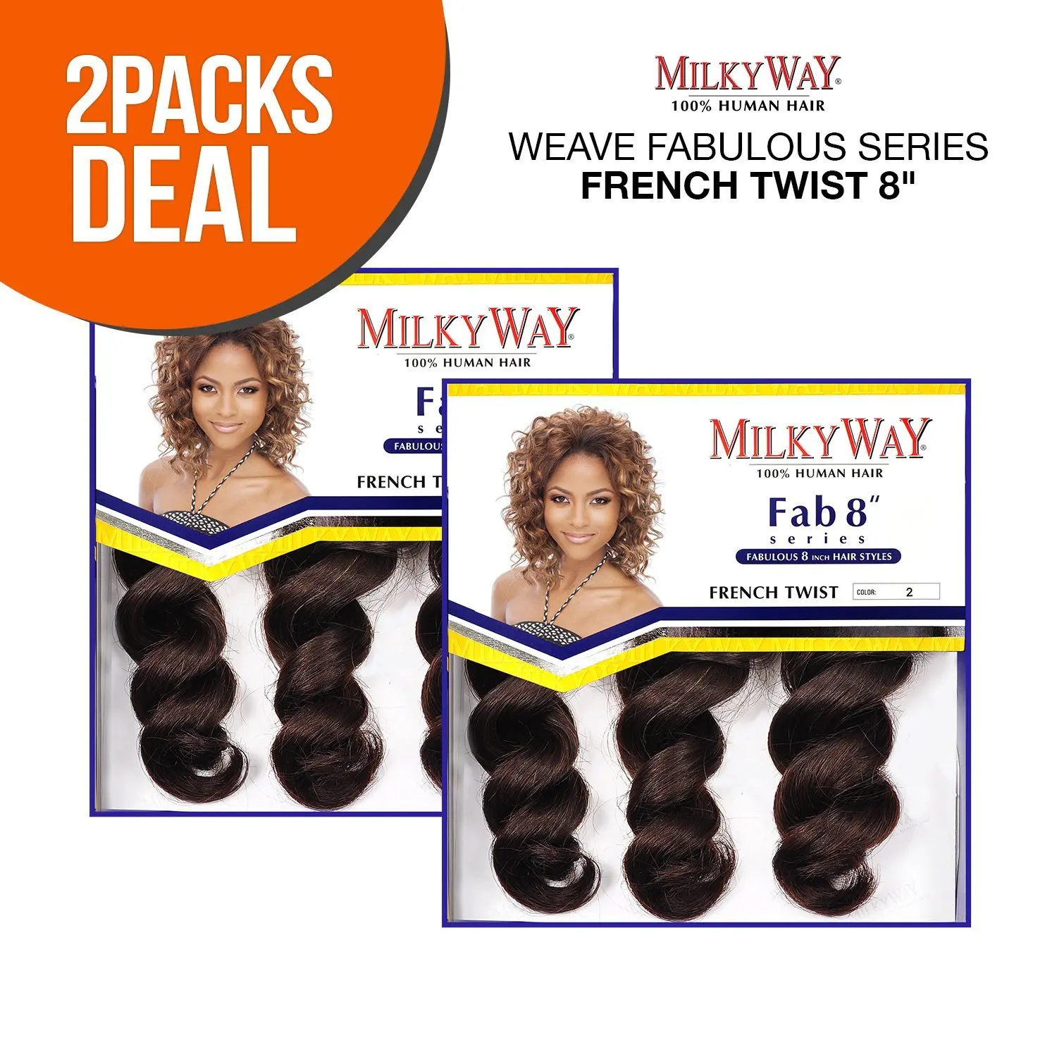 Buy 2 Pack Deals Milkyway Human Hair Weave Fabulous Series