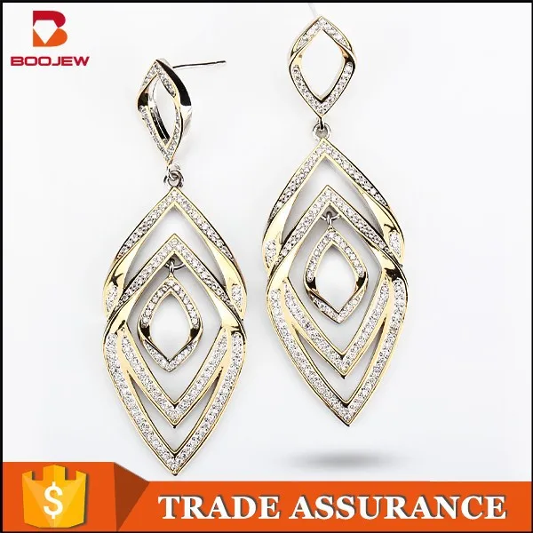 Fashion Dubai Gold Jewlery Earring Golden Earring Designs New Model
