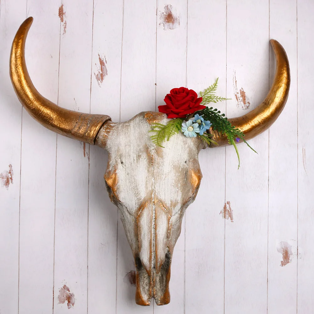 Home Decorative Resin Bull Head Wall Decor For Home Buy