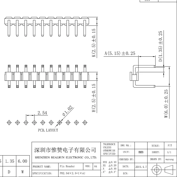 2.54mm U Shape Pin Header Single Row Buy U Shape Pin Header,2.54mm U Shape Pin,Pin Header