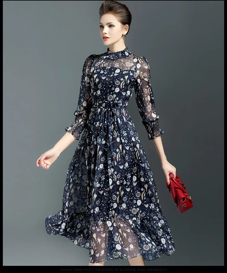 Платье Макси Осень