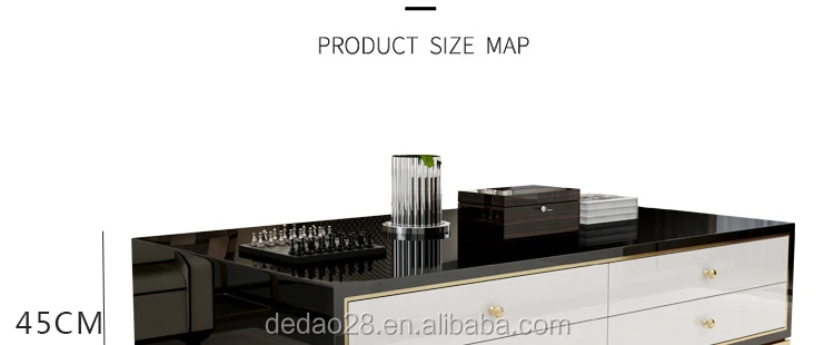 Multifunction Side Table with Drawers