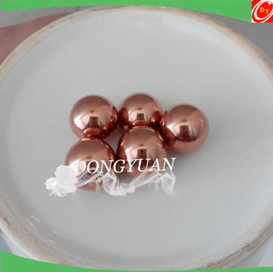 polished copper ball with hole, high quality copper hollow ball 100mm