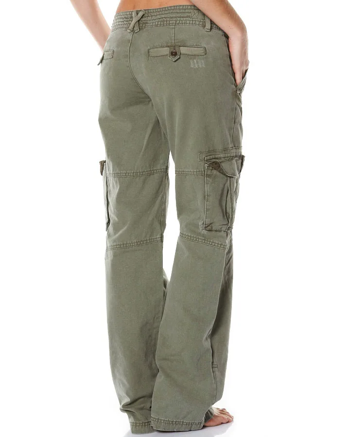 Women Cargo Pants Burnt Olive With Pocket - Buy Women Cargo Pants,Burnt ...