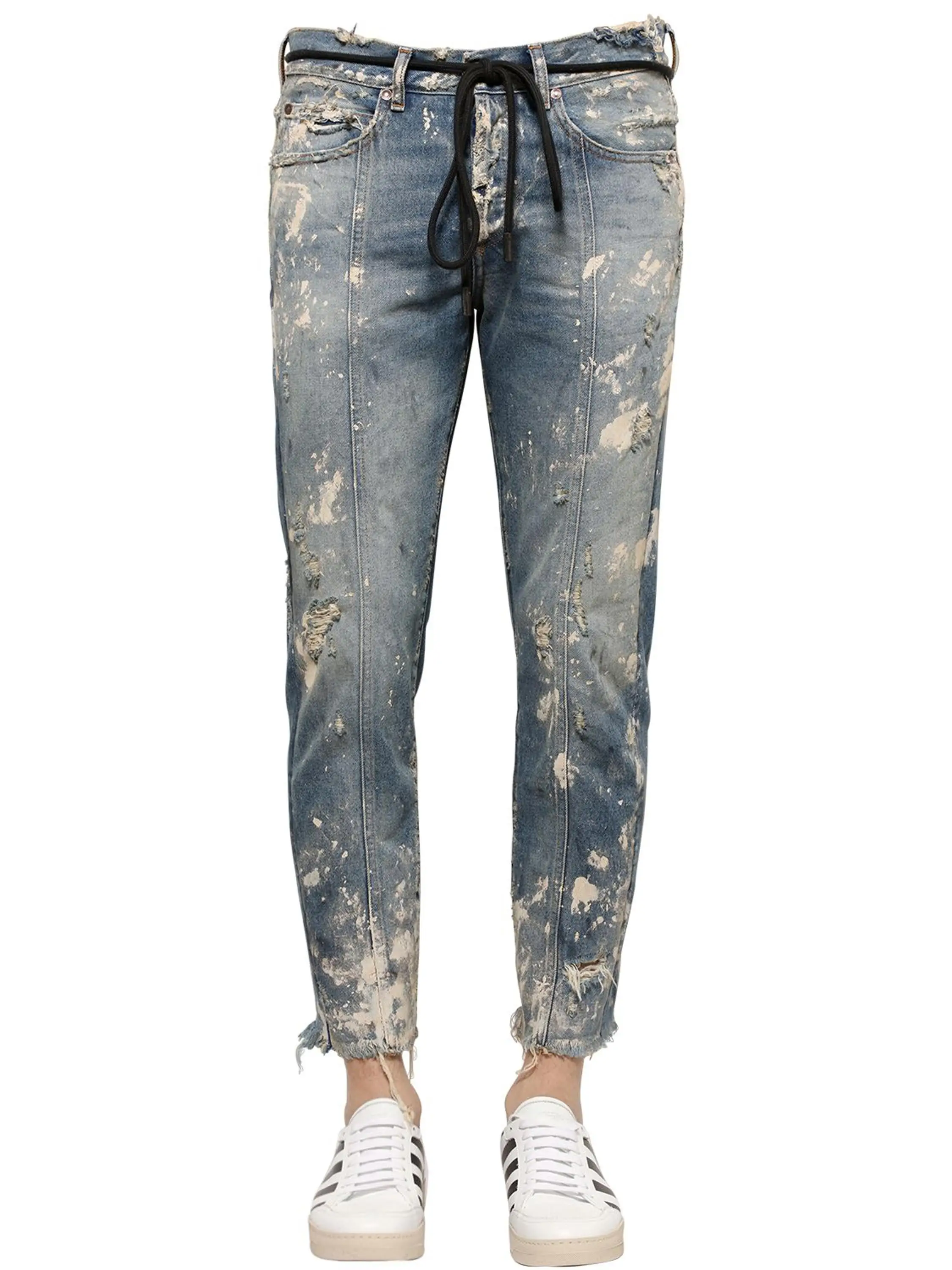 High Quality 18cm Stripe Distressed Denim Jeans - Buy Man Denim Jean ...