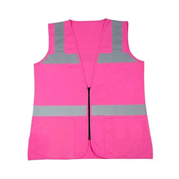 Personal Protective Reflective Pink Safety Vest - Buy Reflective Saftey ...