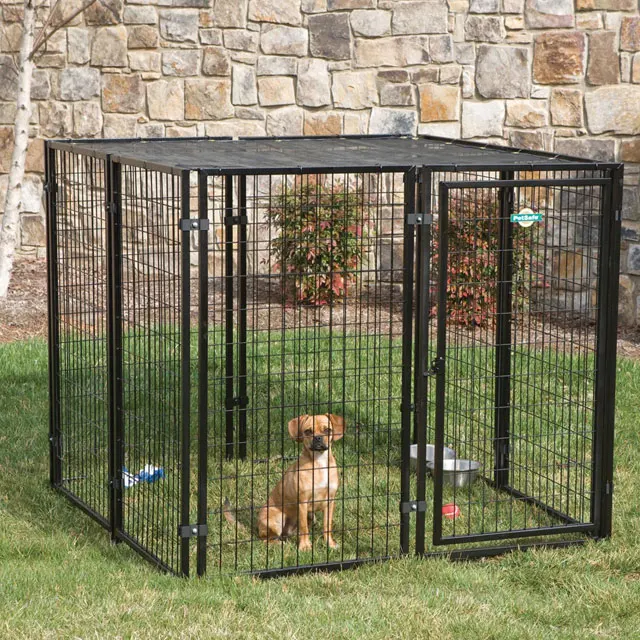 5ft*10ft*6ft Friendly Durable Steel Animal Dog Run Pen Cage /metal