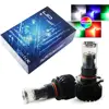 Multi Color RGB LED Fog Light Driving DRL Lamp Bulb Kit H10 9005 9006 Wireless Smartphone App Controlled Bluetooth Headlight