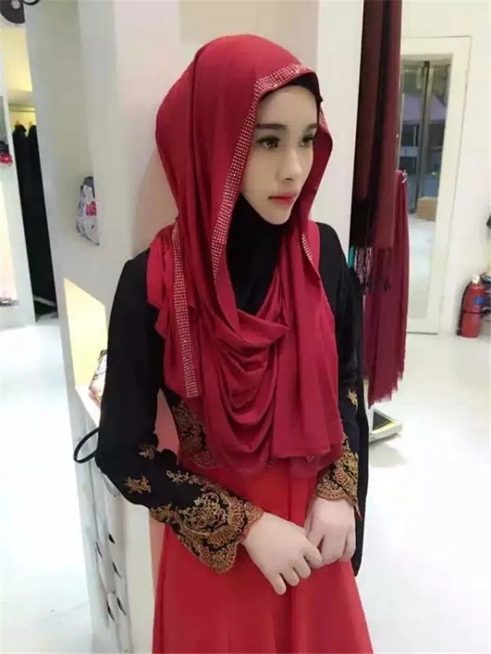 Hot Sale Muslim Hijab Fashion Scarf Malaysia Arab Jibab Abaya Hijab 