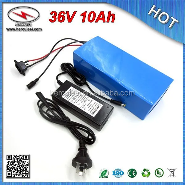 36v 10ah lipo akku/36V 10ah hinten Batterie/500w lithium