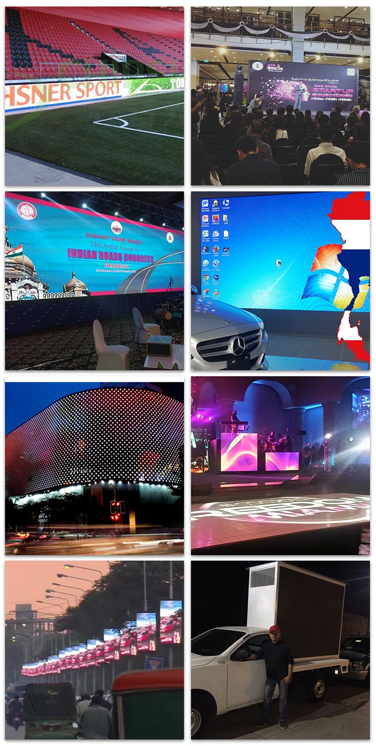 RGB 3 in 1 high definition durable Animation Display Function digital P6 indoor large stadium led display screen